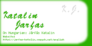 katalin jarfas business card